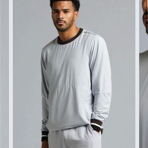 Men's Light Gray Windbreaker by Municipal